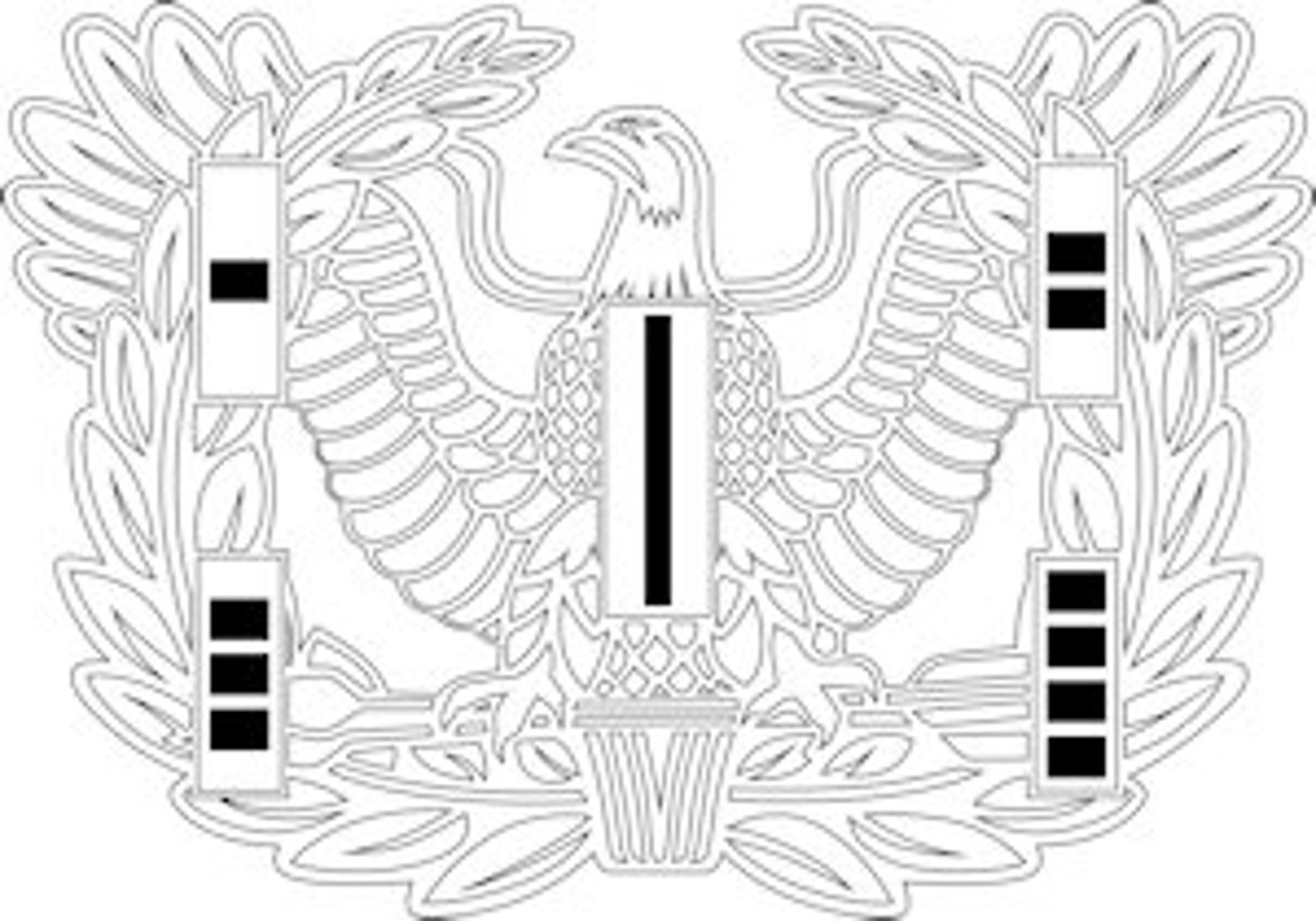 Rising Eagle Warrant Officer Ranks Vector DXF AI and SVG Etsy