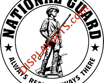 National Guard Logo - SVG, AI, DXF file - Digital file - Cricut users see note in description