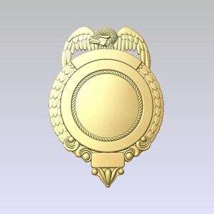 Badge Type 69 -   - STL format - 3d CNC- Digital file download - not a physical item