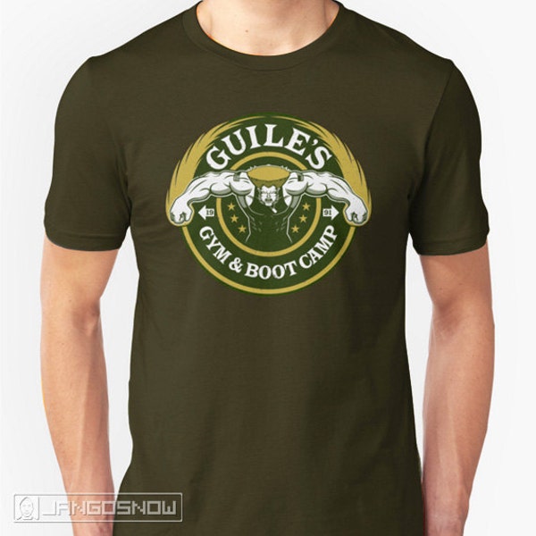 Guile's Gym & Boot Camp - Street Fighter workout gym T-shirt