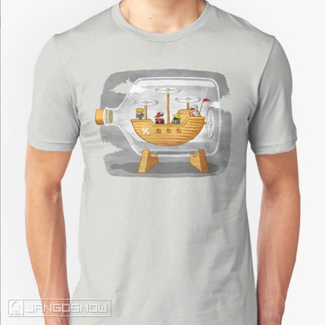 Airship in a Bottle Final Fantasy Tee Etsy