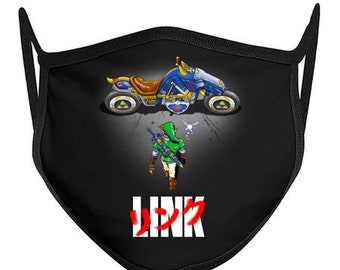 LINKIRA anime video game mashup FACE MASK / Fabric Mask / Cotton / 2-ply / 3-ply / Premium / Value