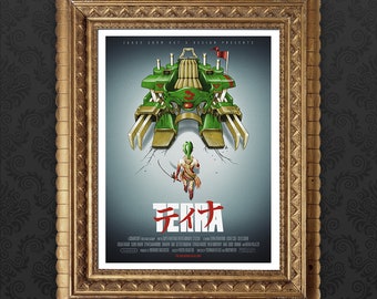 TERRA - 12"x16" / 8"x10" art print - retrogaming video games FFVI FF6 RPG anime sci-fi mashup geek art