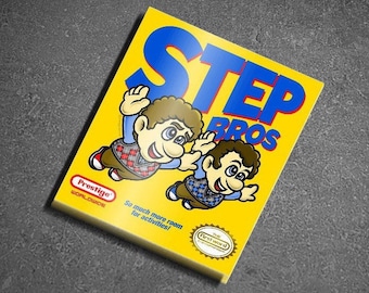 Step Bros sticker - SMB3 x Step Brothers parody 3" x 3.5" glossy vinyl sticker design