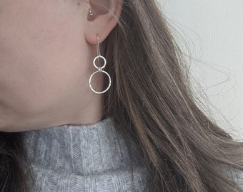 Elegant HOOP drop earrings