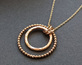 Gold Enchanted Hoop Necklace