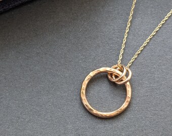 9ct Gold Hoop Necklace