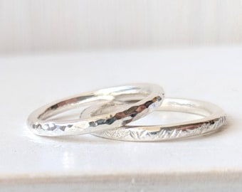 Silver Skinny Band Ring