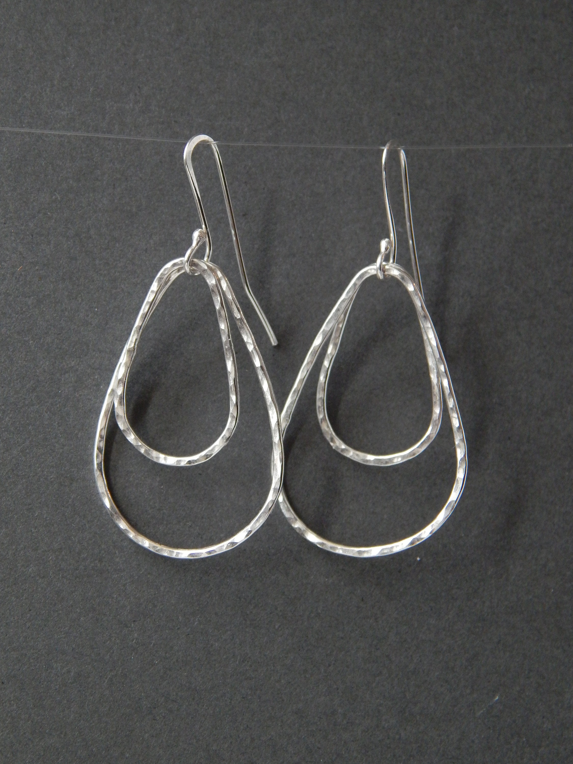 Teardrop HOOP earrings