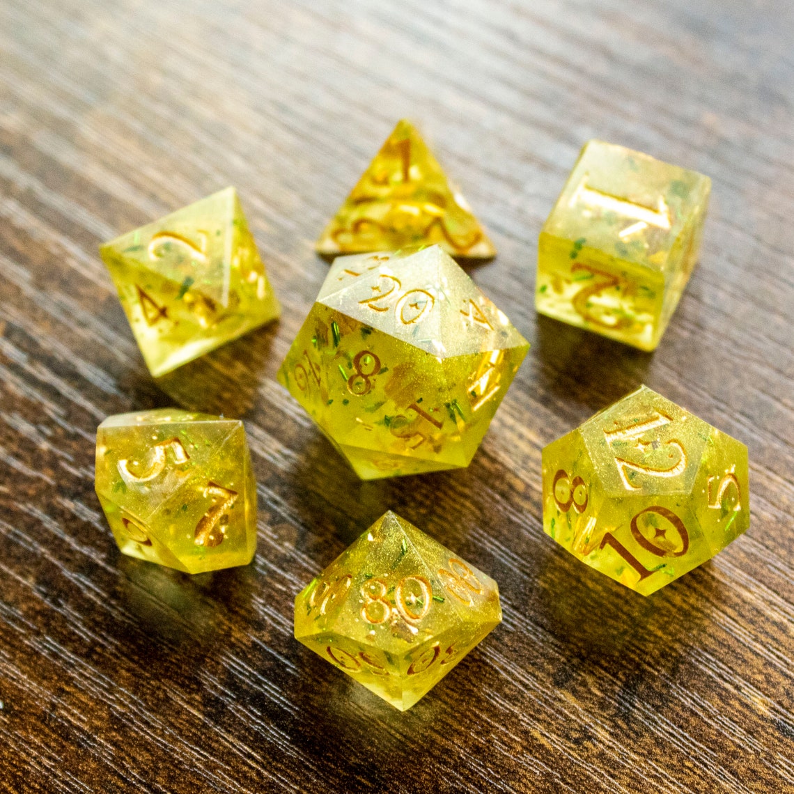 Handmade Full D&D Dice Set ElvenGlade Etsy
