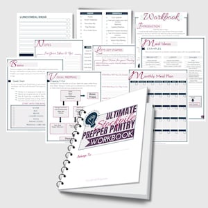 Ultimate Prepper Pantry Workbook 37 Pages How To Build A Prepper Pantry Guide Emergency Preparedness Planner DIGITAL DOWNLOAD image 1