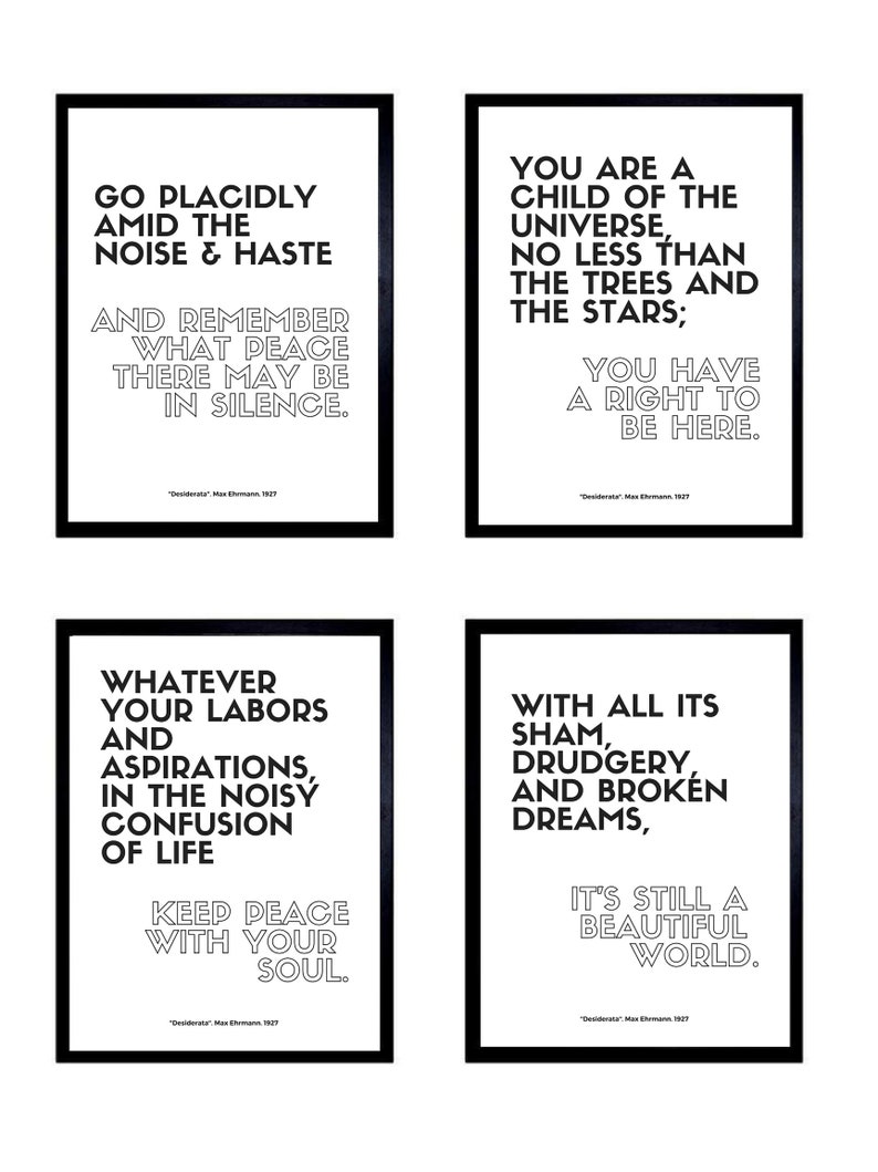 desiderata-four-piece-poster-set-etsy