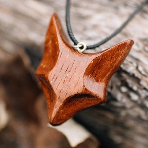Personalized Fox Wooden Necklace Made from Exotic Wood Handmade Pendant Christmas Gift for Women