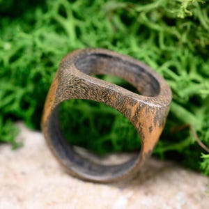 Walnut Wood Ring 5th Anniversary Gift Wooden Ring Promise Ring Gift for Husband