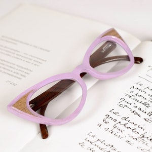 Pink Wooden Glasses, Wood Eyeglasses, Blue Light Blocking Glasses, Reading Glasses For Women, Eyeglasses Frame