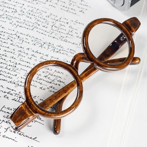 Wooden Glasses with Copper Inlay Reading Wood Eyeglasses, Prescription Wood Eyewear, Reading Glasses, Eyeglasses Frame Made in Ukraine
