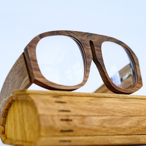 Wooden Sunglasses Frame Wood Eyeglasses Custom made Glasses Personalized Fashion Eyewear Handmade in Ukraine image 1
