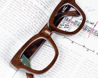 Lightweight Wooden Glasses Frame - Prescription, Reading and Blue Light Blocking Glasses