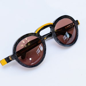 Round Wooden Glasses for Reading Prescription or Sunglasses, Transitinal, Blue Light Glasses