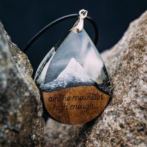 Personalized Necklaces for Women, Matterhorn Mountain Necklace, 5th Anniversary Gift for Wife image 1