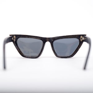 Black Wooden Sunglasses Cat Eye Wood Eyeglasses Wood Eyewear Reading Glasses Designer Sunglasses image 5