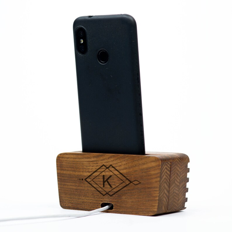 Personalized Passive Wooden Speaker Smartphone Desk Station Etsy