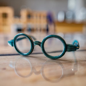 Round Shape Wooden Glasses Frame, Prescription Glasses, Reading Glasses, Computer Glasses, Glasses Frame image 5