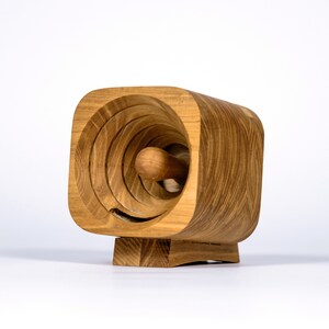 Wood phone speaker without phone