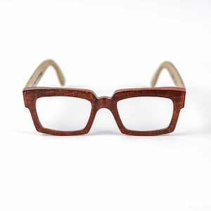 Vintage Wooden Eyeglasses Frames Blue Light Glasses, Prescription Reading Glasses image 7