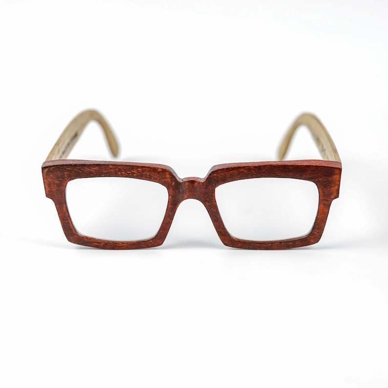 Vintage Wooden Eyeglasses Frames Blue Light Glasses, Prescription Reading Glasses image 7