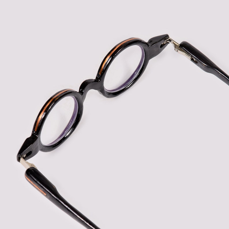 Round Shape Wooden Glasses Frame, Prescription Glasses, Reading Glasses, Computer Glasses, Black Glasses Frame image 8