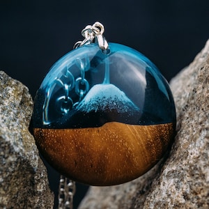 Roung blue pendant