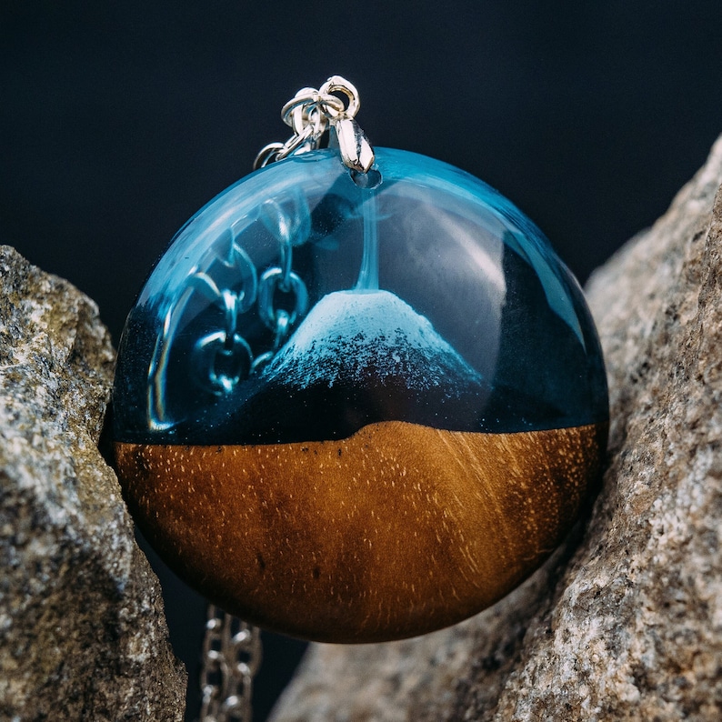 Roung blue pendant