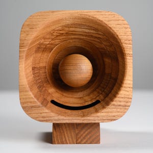 Personalized wooden phone amplifier – great gift for him