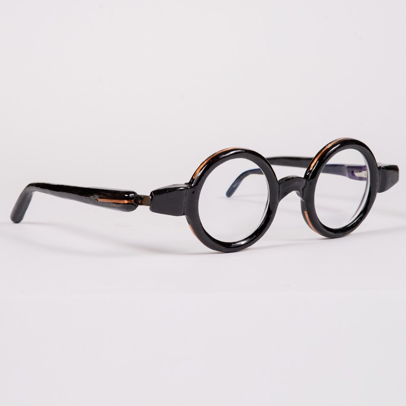 Round Shape Wooden Glasses Frame, Prescription Glasses, Reading Glasses, Computer Glasses, Black Glasses Frame image 6