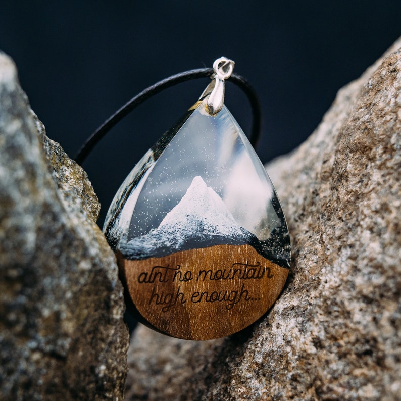 Personalized Necklaces for Women, Matterhorn Mountain Necklace, 5th Anniversary Gift for Wife image 1