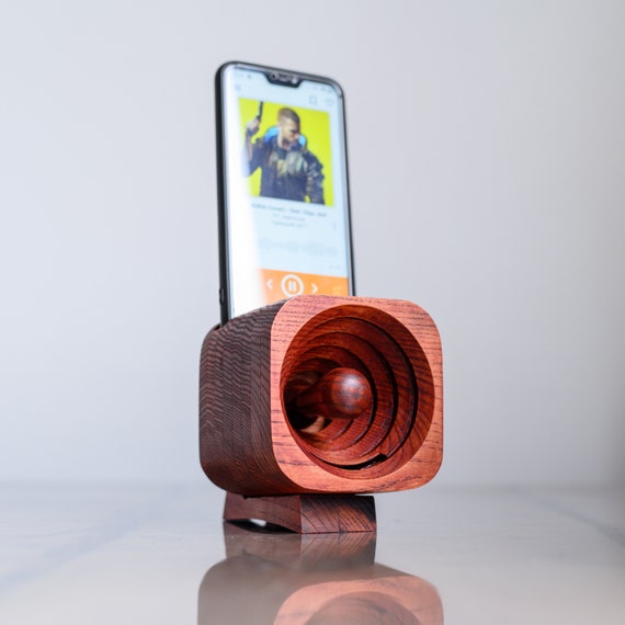 Passive Wooden Phone Speaker Acoustic Amplifier for All Phones Etsy
