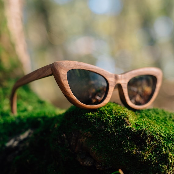 Cat-eye Eco-friendly Wooden Sunglasses Women main image 3