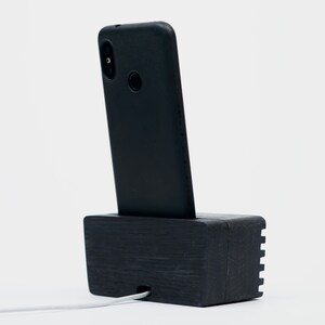 Phone Stand Wooden Speaker, Cute iPhone Stand Desk Organizatio, Custom Engraved Corporate Gifts Birthday image 7