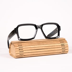 Black Wooden Reading Prescription Glasses, Walnut Wood Computer Blue Light Blocking Glasses