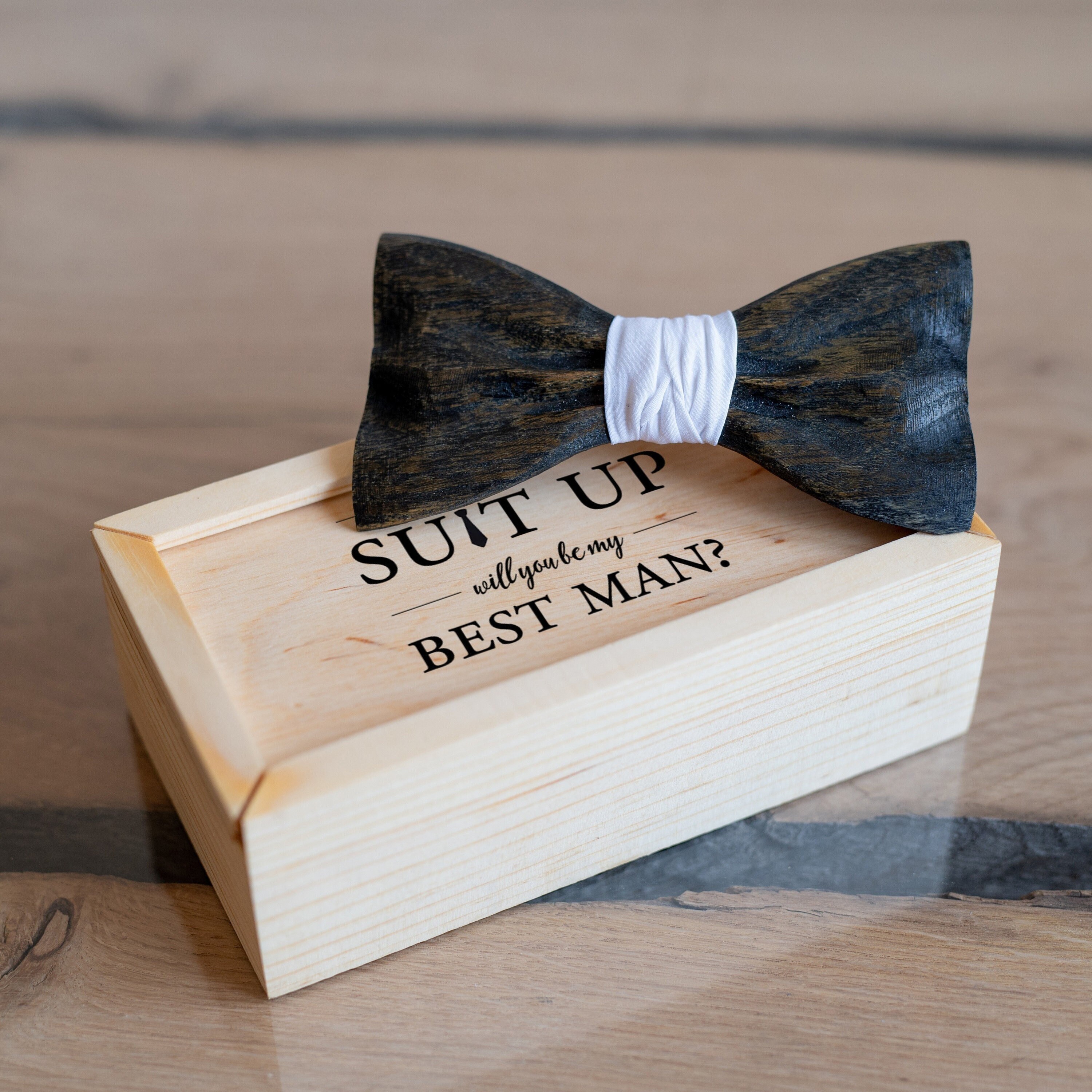 Wooden Bow Tie Wooden Bowtie Wedding Wooden Bow Ties Wood Bow Etsy