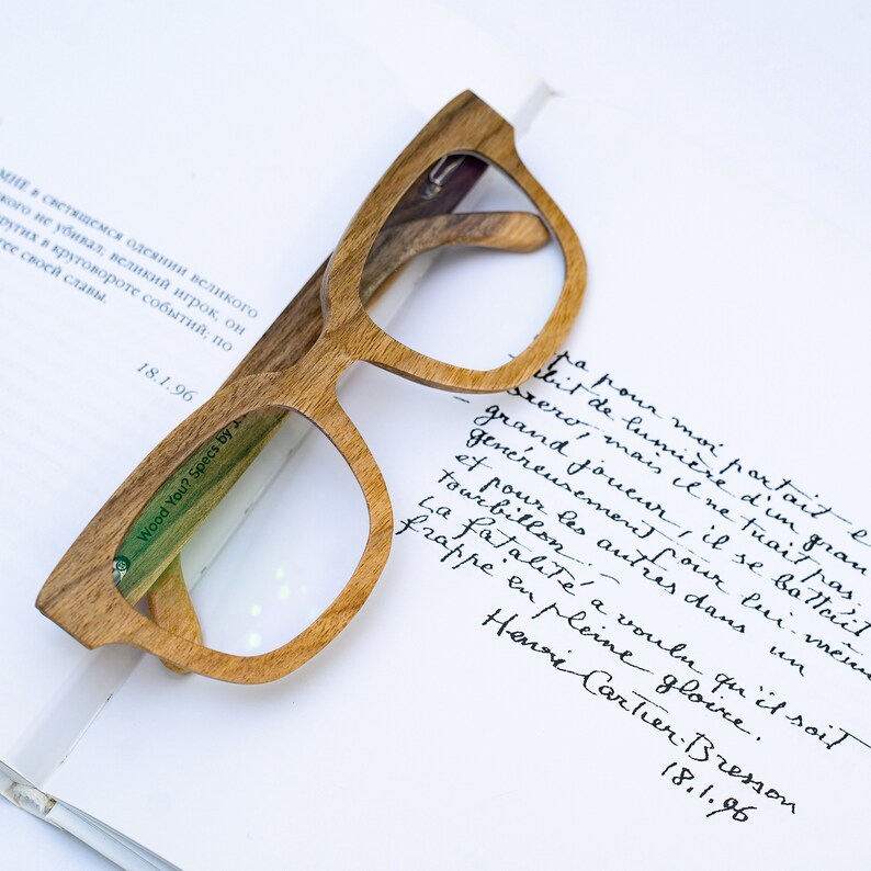 Wooden Glasses, Prescription Glasses, Wood Eyewear, Reading Glasses, Eyeglasses Frame, Computer Glasses image 2