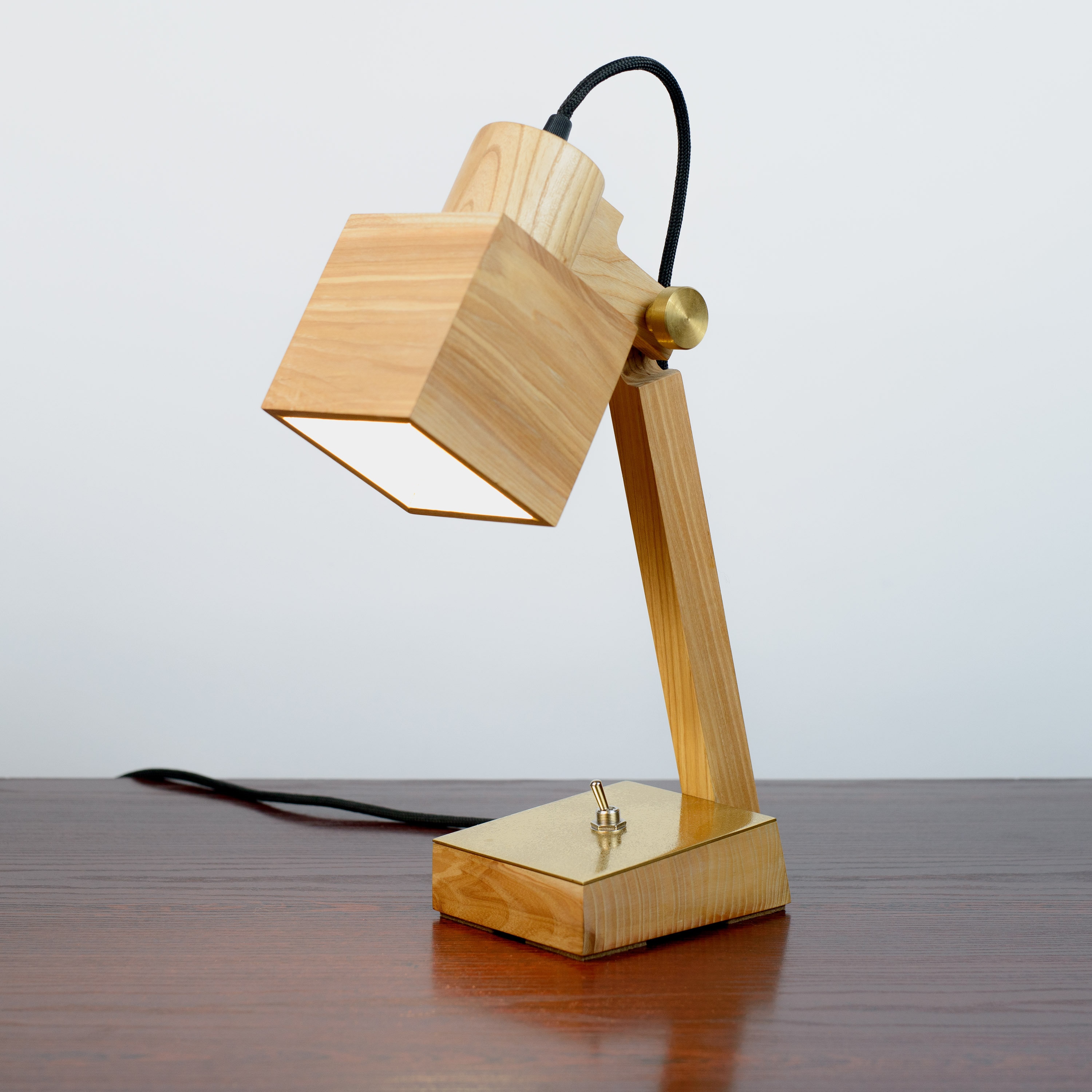 Wooden Desk Lamp Adjustable Table Lamp Reading Lamp Office Etsy
