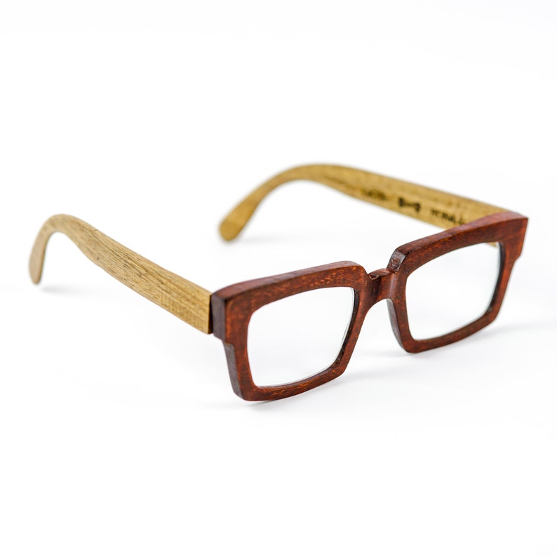 Vintage Wooden Eyeglasses Frames Blue Light Glasses, Prescription Reading Glasses image 6