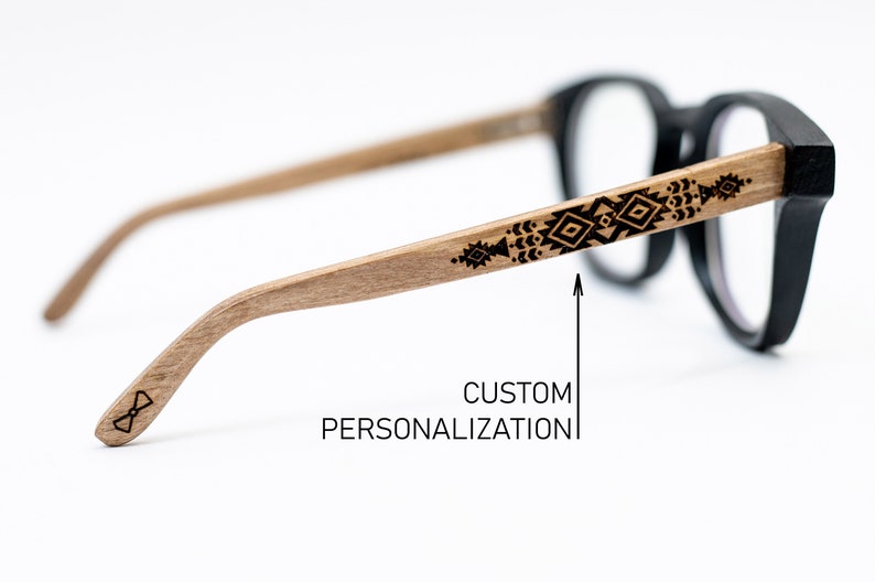 Wooden Sunglasses, Personalized Prescription Wood Eyewear, Blue Light Blocking Computer Glasses, Eyeglasses Frame Handmade in Ukraine afbeelding 7