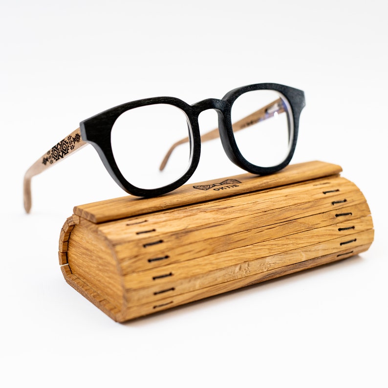 Wooden Sunglasses, Personalized Prescription Wood Eyewear, Blue Light Blocking Computer Glasses, Eyeglasses Frame Handmade in Ukraine afbeelding 3