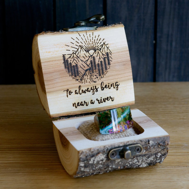 Engagement Ring Box, Personalized Proposal Ring Box, Wedding Ring Box image 6