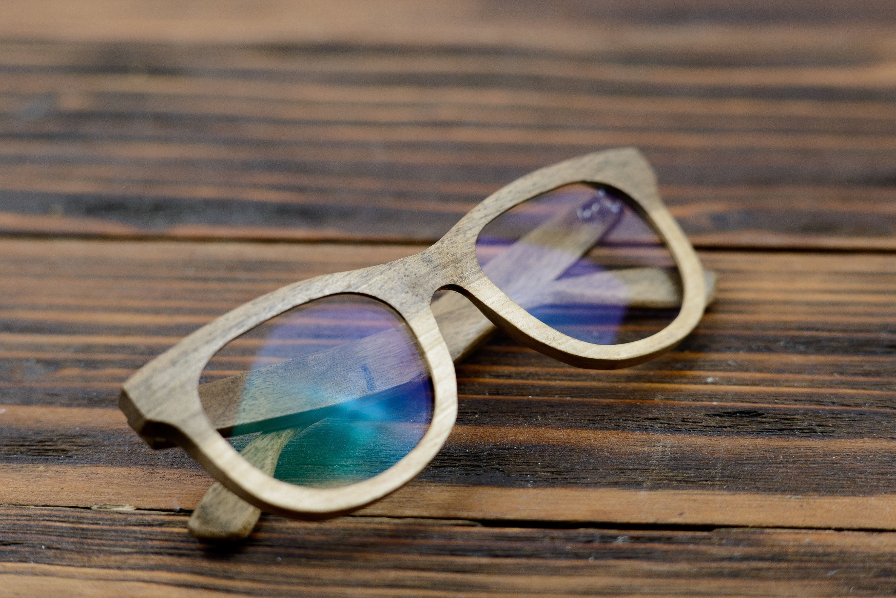 Natural Walnut Wooden Glasses, Wood Eyeglasses, Wood Eyewear, Reading Glasses, Eyeglasses Frame