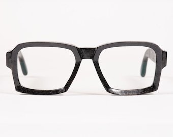 Black Wooden Reading Prescription Glasses, Walnut Wood Computer Blue Light Blocking Glasses