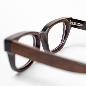Lightweight Wooden Glasses Frame - Prescription, Reading and Blue Light Blocking Glasses image 6